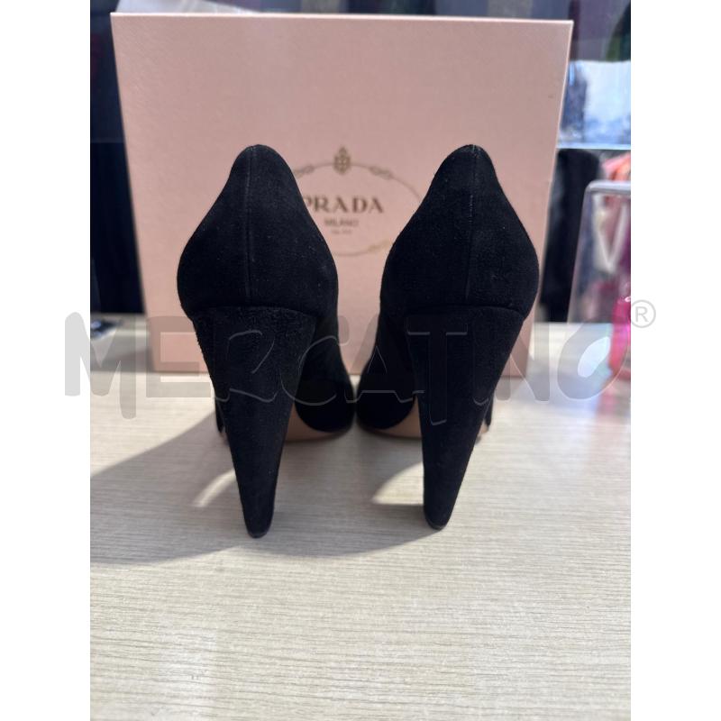 SCARPE DONNA PRADA NERE CAMOSCIO TG38.5 | Mercatino dell'Usato San giovanni teatino 3