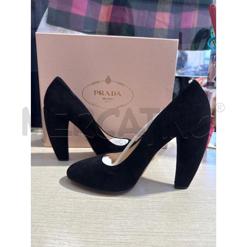 SCARPE DONNA PRADA NERE CAMOSCIO TG38.5 | Mercatino dell'Usato San giovanni teatino 4