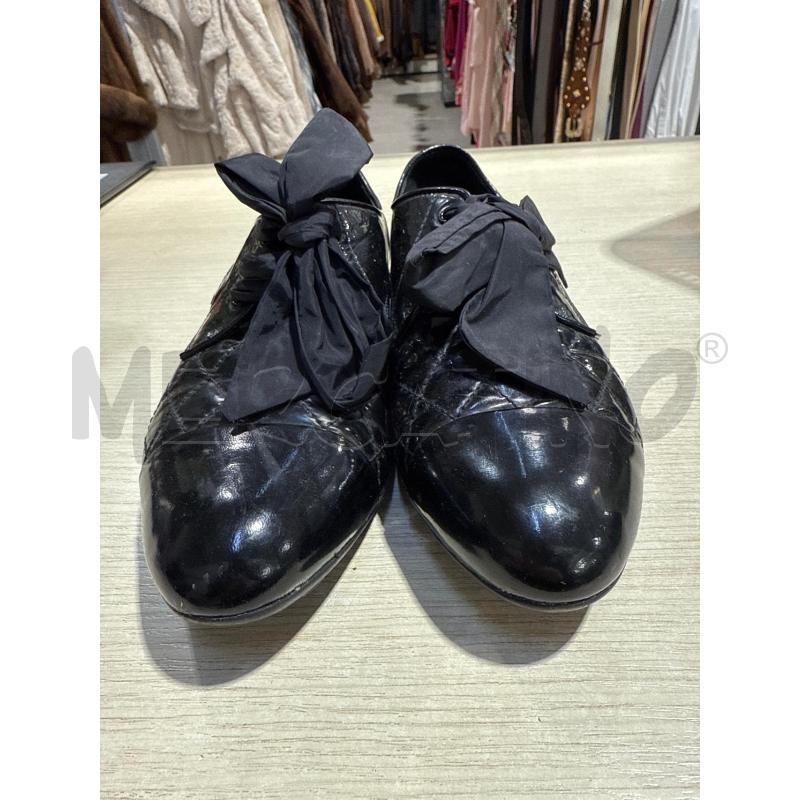 SCARPE DONNA PRADA NERE LUCIDE FIOCCHETO  | Mercatino dell'Usato San giovanni teatino 2
