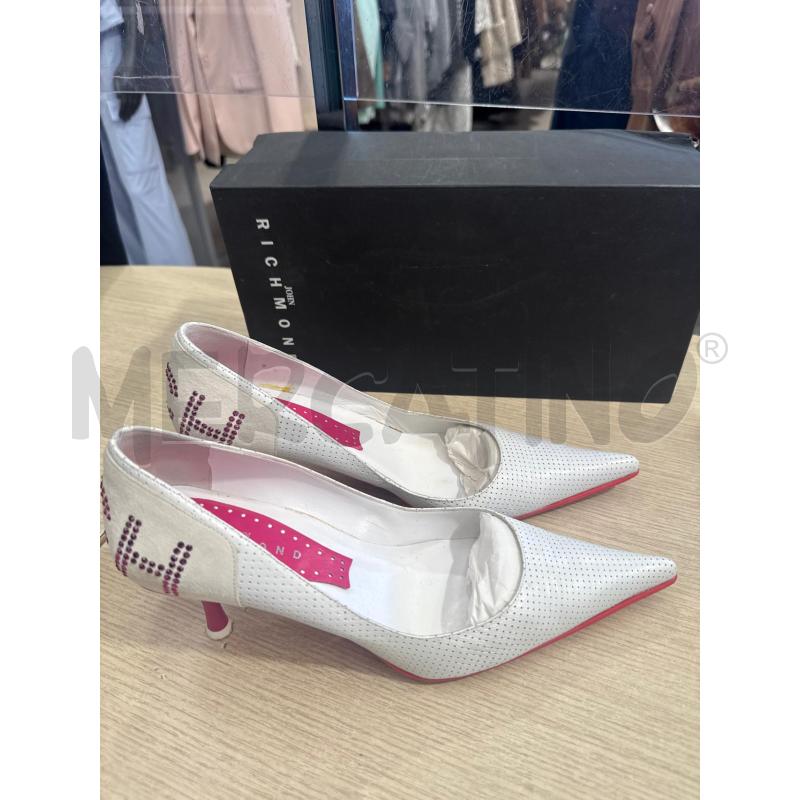 SCARPE DONNA RICHMOND BIANCHE TRAFORATE DETT FUCSIA | Mercatino dell'Usato San giovanni teatino 1