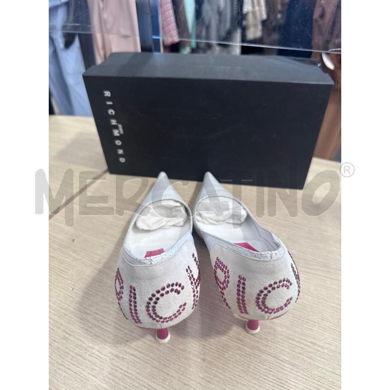 SCARPE DONNA RICHMOND BIANCHE TRAFORATE DETT FUCSIA | Mercatino dell'Usato San giovanni teatino 3