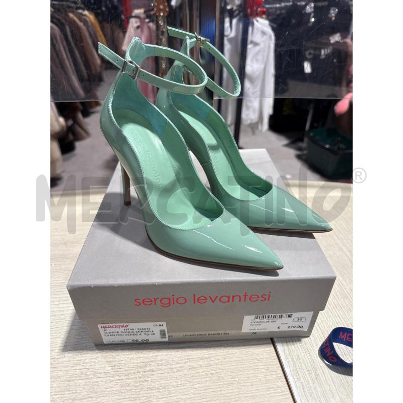 SCARPE DONNA SERGIO LEVANTESI VERDE ACQUA | Mercatino dell'Usato San giovanni teatino 1