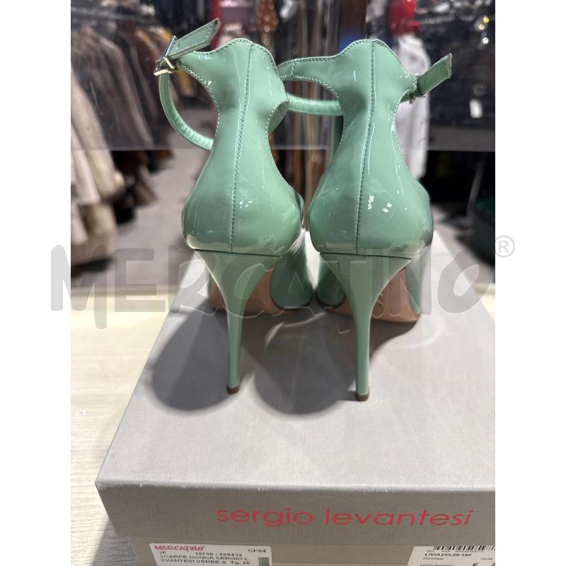 SCARPE DONNA SERGIO LEVANTESI VERDE ACQUA | Mercatino dell'Usato San giovanni teatino 2