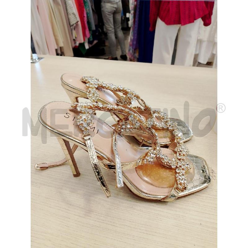 SCARPE DONNA SIMMI DORATE TACCHI  | Mercatino dell'Usato San giovanni teatino 1