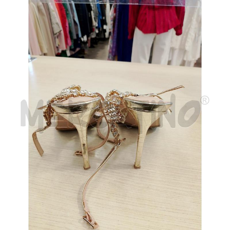 SCARPE DONNA SIMMI DORATE TACCHI  | Mercatino dell'Usato San giovanni teatino 3