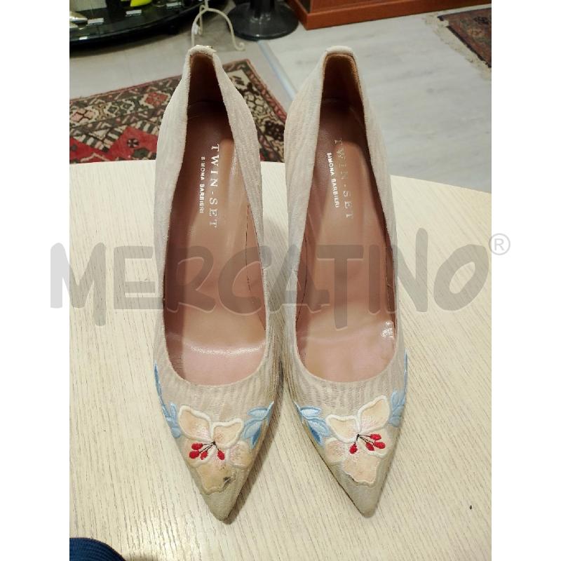 SCARPE DONNA TWIN SET BEIGE TACCO | Mercatino dell'Usato San giovanni teatino 2