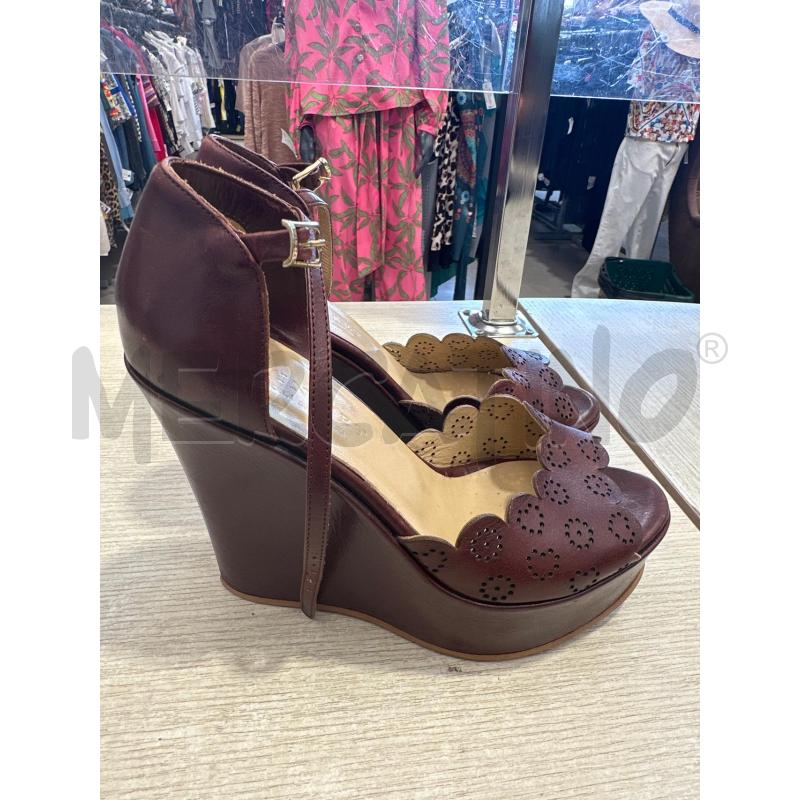 SCARPE DONNA TWIN SET MARRONI TRAFORATE ZEPPA TG 37 | Mercatino dell'Usato San giovanni teatino 1