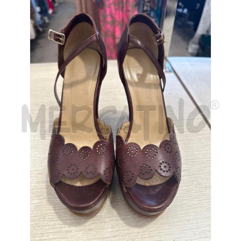 SCARPE DONNA TWIN SET MARRONI TRAFORATE ZEPPA TG 37 | Mercatino dell'Usato San giovanni teatino 2