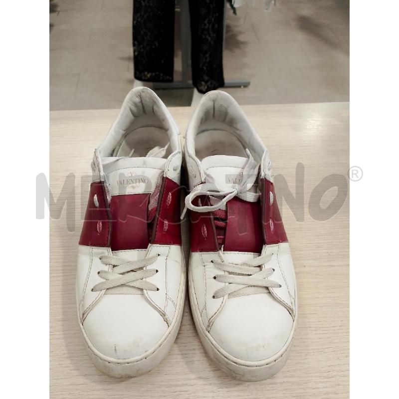 SCARPE DONNA VALENTINO BIANCHE BORDEAUX | Mercatino dell'Usato San giovanni teatino 2