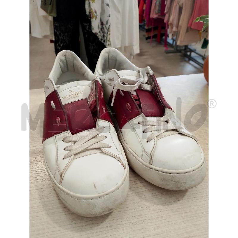 SCARPE DONNA VALENTINO BIANCHE BORDEAUX | Mercatino dell'Usato San giovanni teatino 4