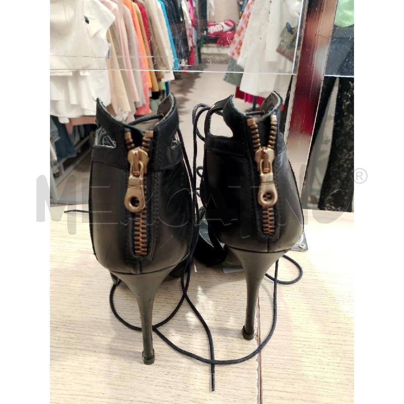 SCARPE DONNA WO MILANO NERE LACCI TACCO | Mercatino dell'Usato San giovanni teatino 3