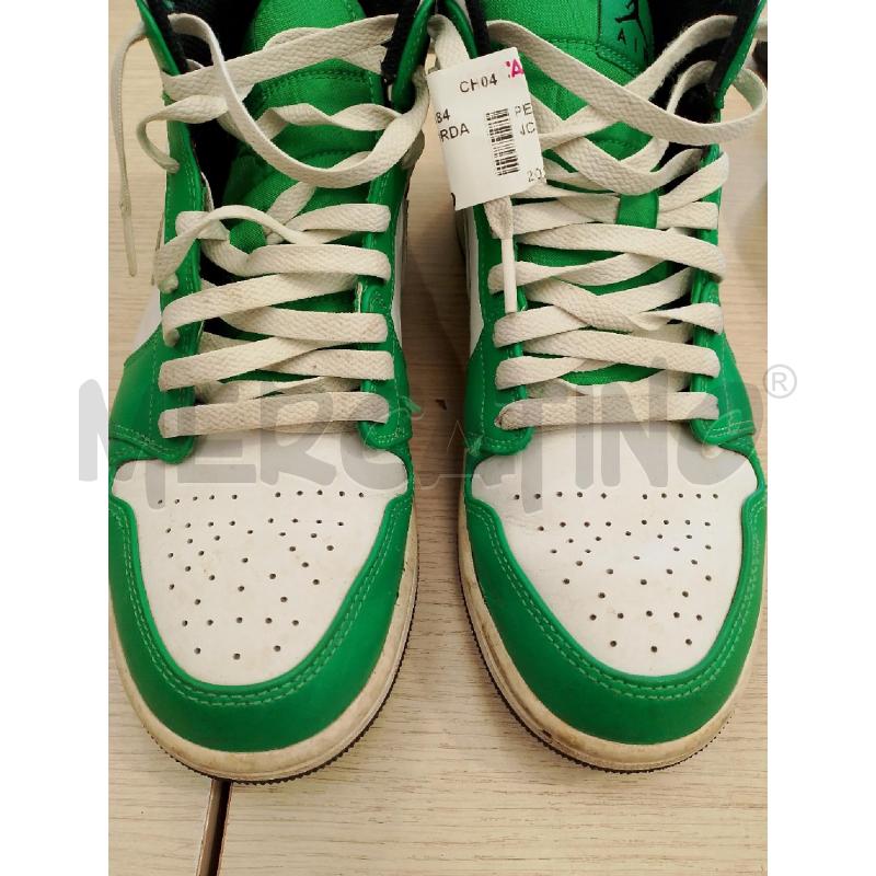 SCARPE UOMO AIR JORDAN BIANCHE VERDI TG 42 | Mercatino dell'Usato San giovanni teatino 4