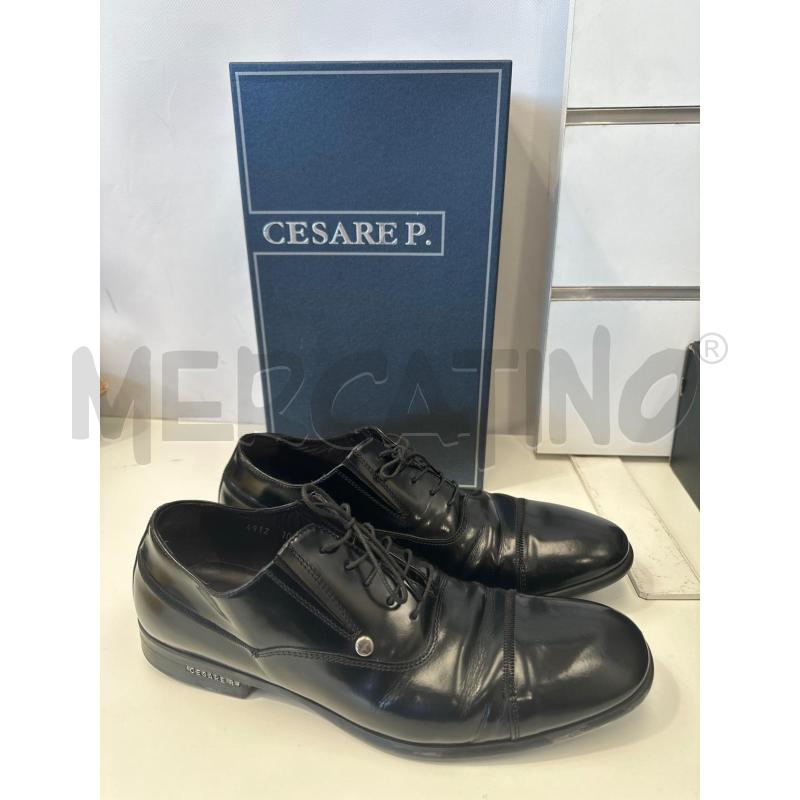 SCARPE UOMO CESARE P. NERE LUCIDE  | Mercatino dell'Usato San giovanni teatino 1