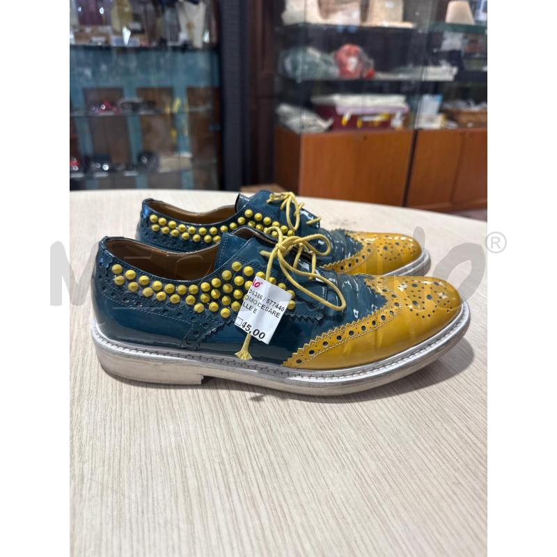 SCARPE UOMO CESARE PACIOTTI GIALLE E VERDI TG 5 | Mercatino dell'Usato San giovanni teatino 1