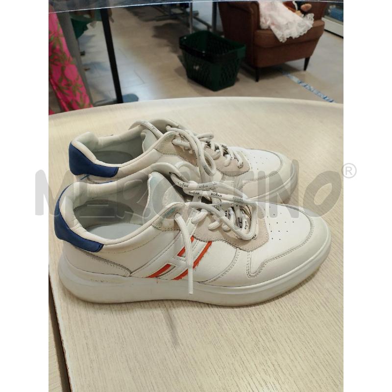 SCARPE UOMO HOGAN BIANCHE DETT AZZURRO | Mercatino dell'Usato San giovanni teatino 1