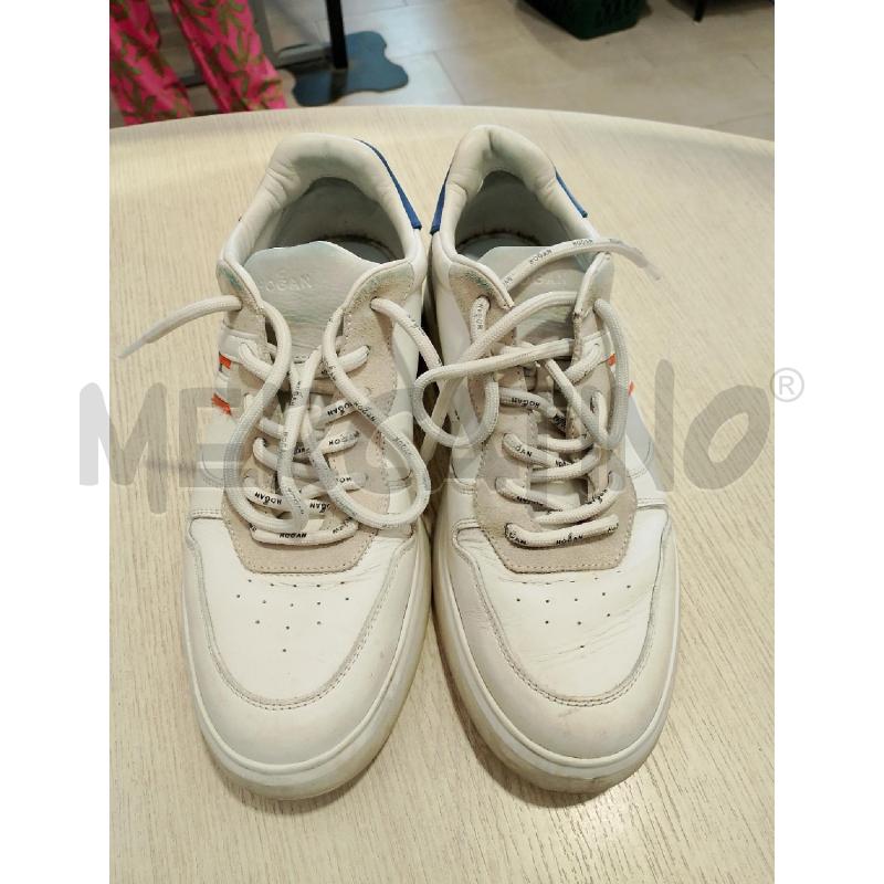 SCARPE UOMO HOGAN BIANCHE DETT AZZURRO | Mercatino dell'Usato San giovanni teatino 2