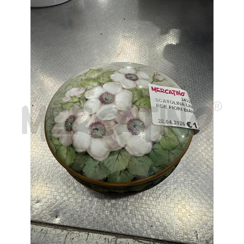 SCATOLINA LIMONGES VERDE FIORI BIANHI | Mercatino dell'Usato San giovanni teatino 1
