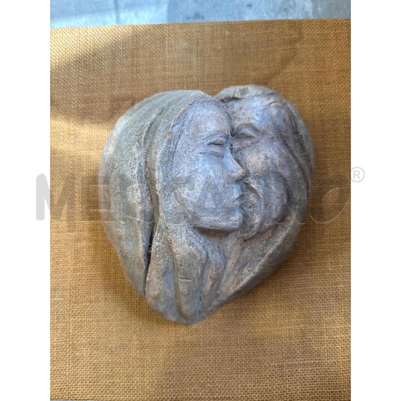SCULTURA CUORE VOLTI CERAMICA | Mercatino dell'Usato San giovanni teatino 1