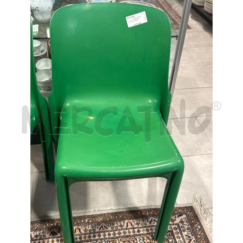 SEDIA ARTEMIDE VICO MAGISTRETTI VERDE | Mercatino dell'Usato San giovanni teatino 1