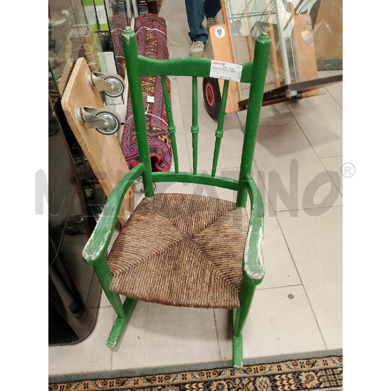 SEDIA A DONDOLO VERDE  | Mercatino dell'Usato San giovanni teatino 1