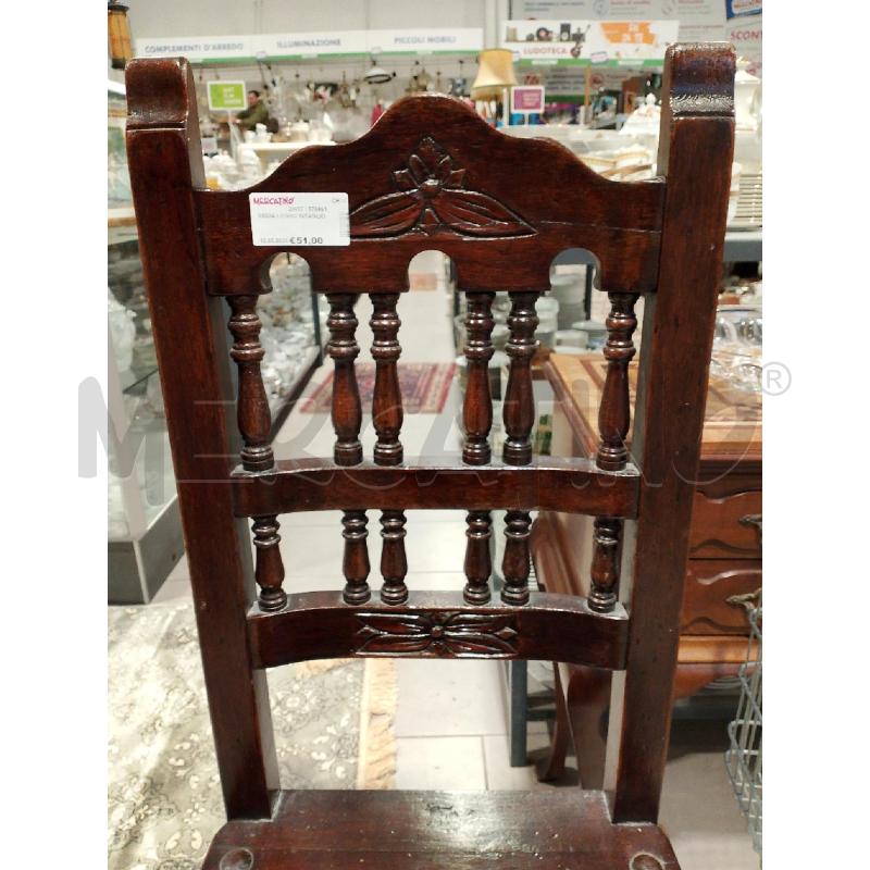 SEDIA LEGNO INTAGLIO | Mercatino dell'Usato San giovanni teatino 3
