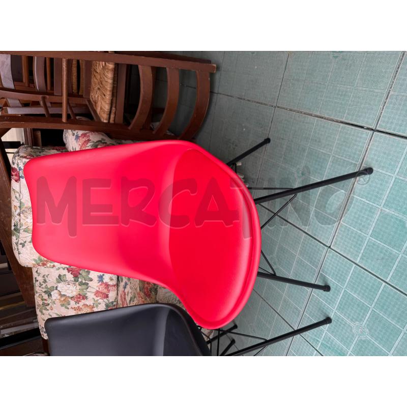 SEDIA ROSSA STILE NORDICO | Mercatino dell'Usato San giovanni teatino 1