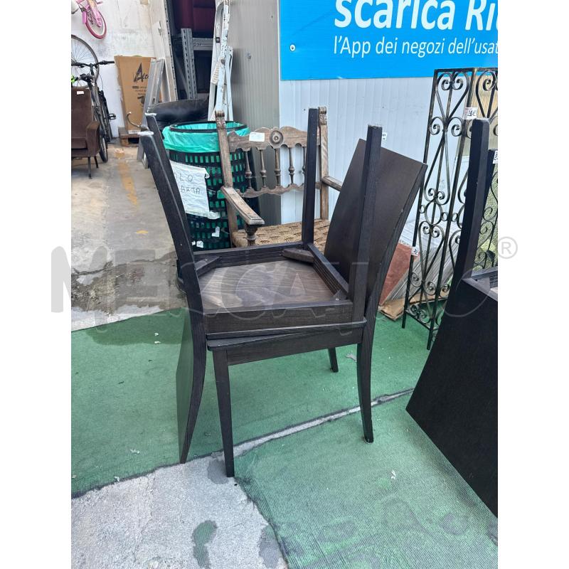 SEDIE PZ. 4 LEGNO SCURO | Mercatino dell'Usato San giovanni teatino 2