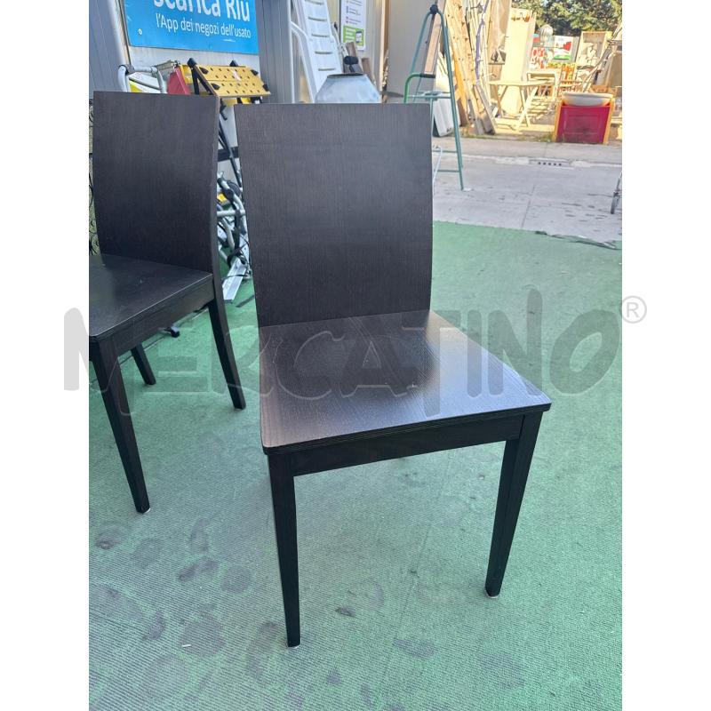 SEDIE PZ. 4 LEGNO SCURO | Mercatino dell'Usato San giovanni teatino 3