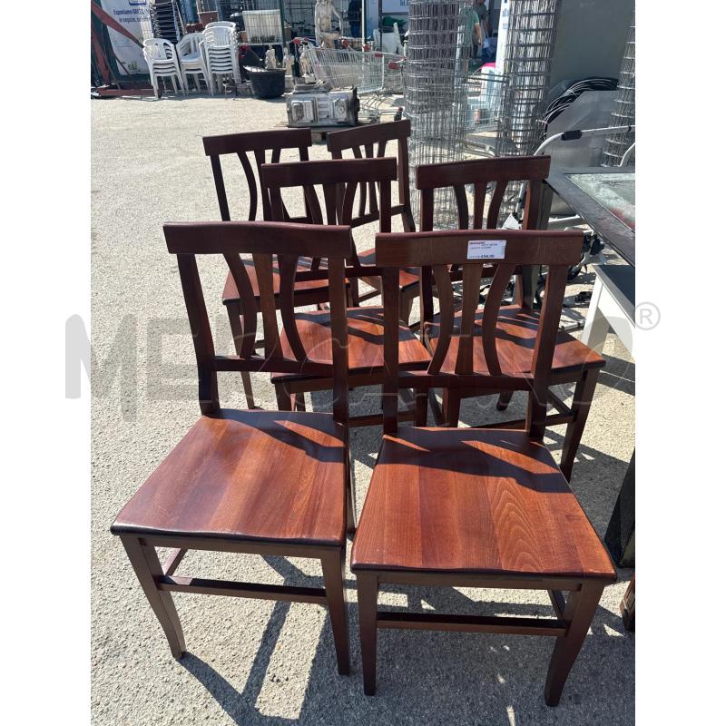SEDIE PZ. 6 LEGNO | Mercatino dell'Usato San giovanni teatino 1