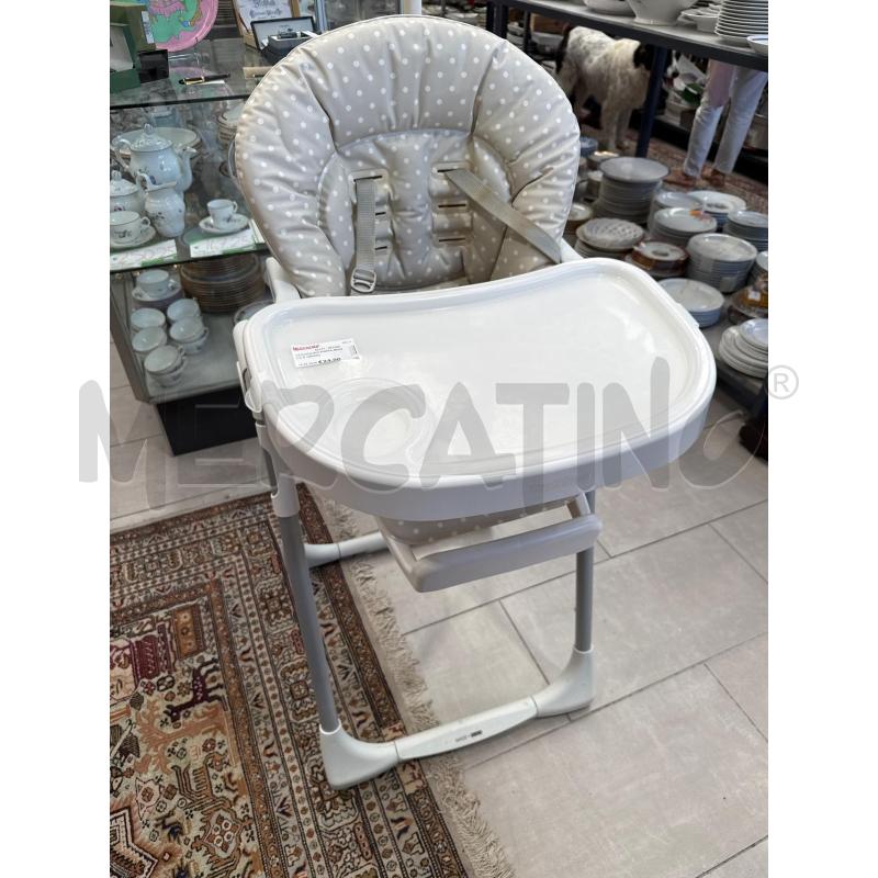 SEGGIOLINO PAPPA BIANCO E GRIGIO | Mercatino dell'Usato San giovanni teatino 2