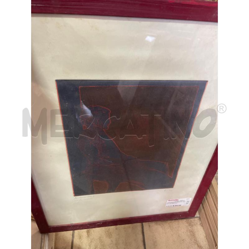 SERIGRAFIA FIRMATA UOMO ASTRATTO | Mercatino dell'Usato San giovanni teatino 2