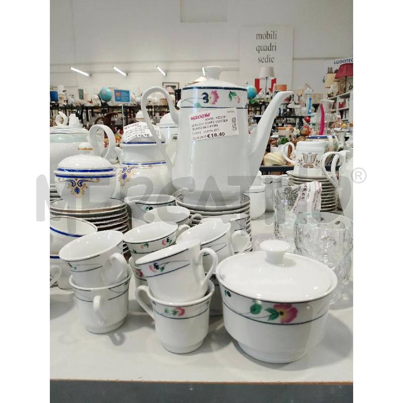 SERVIZIO CAFFE MASTER BORDO BLU FIORI | Mercatino dell'Usato San giovanni teatino 1