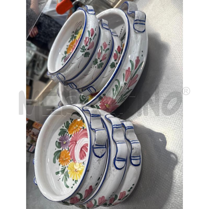 SERVIZIO CERAMICA CASTELLI CIOTOLA 6P E VASSOIO | Mercatino dell'Usato San giovanni teatino 1