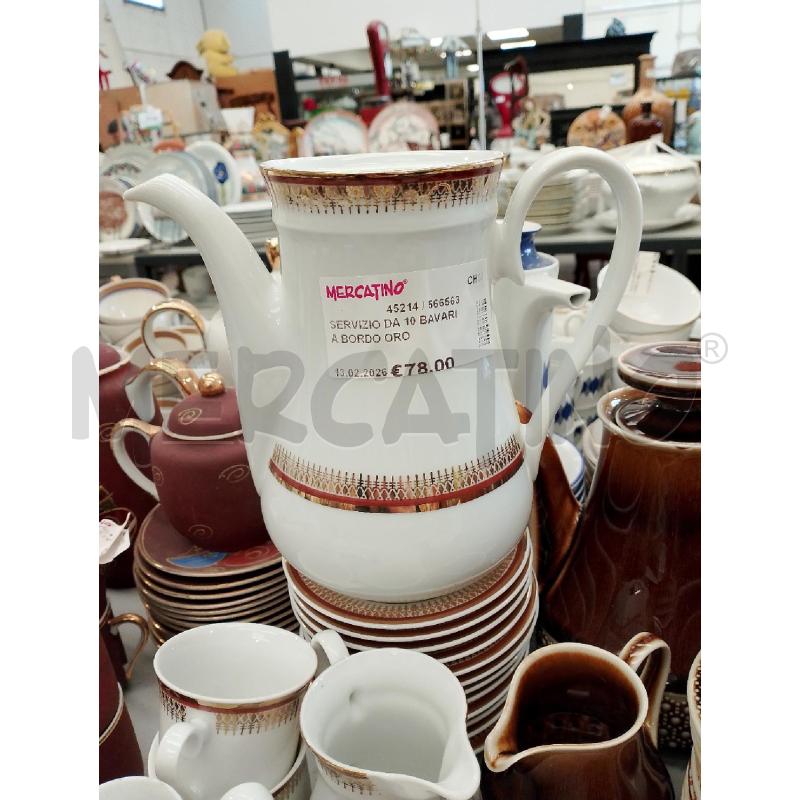 SERVIZIO DA 10 BAVARIA BORDO ORO | Mercatino dell'Usato San giovanni teatino 4