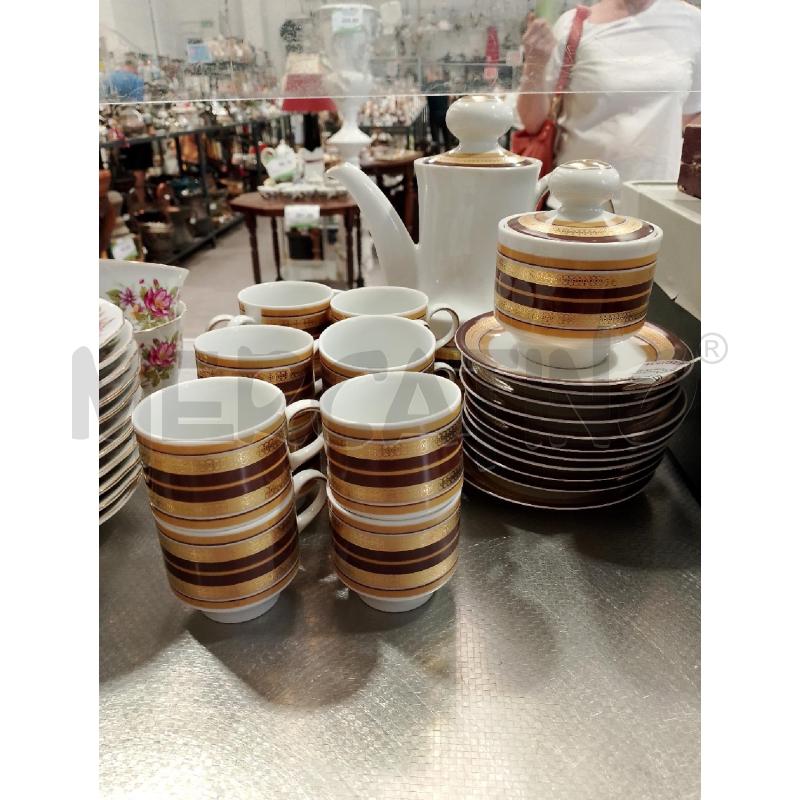 SERVIZIO DA 10 CAFFE BAVARIA DORATO MARRONE | Mercatino dell'Usato San giovanni teatino 1