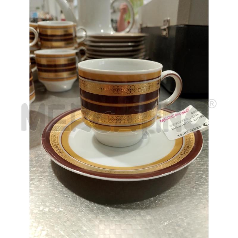 SERVIZIO DA 10 CAFFE BAVARIA DORATO MARRONE | Mercatino dell'Usato San giovanni teatino 3