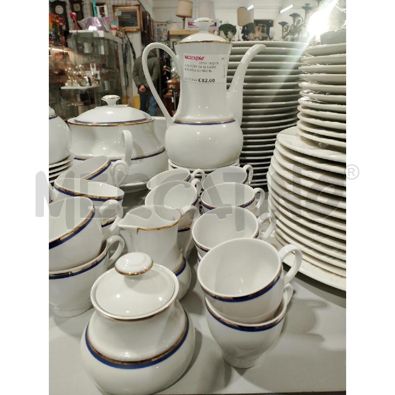 SERVIZIO DA 12 CAFFE BAVARIA BORDO BLU E ORO  | Mercatino dell'Usato San giovanni teatino 1