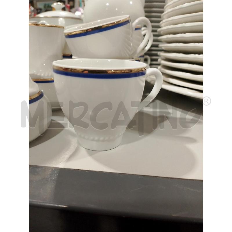 SERVIZIO DA 12 CAFFE BAVARIA BORDO BLU E ORO  | Mercatino dell'Usato San giovanni teatino 2