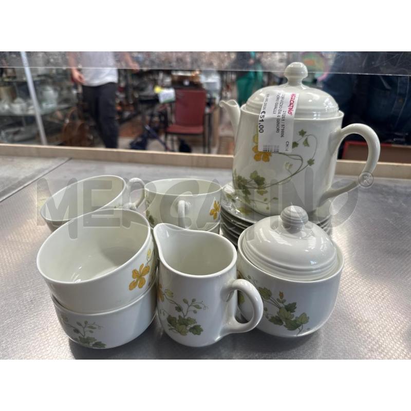 SERVIZIO DA 6 GINORI FIORI GIALLI | Mercatino dell'Usato San giovanni teatino 1