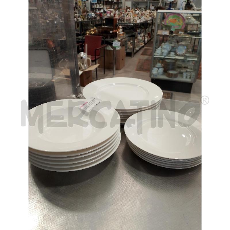 SERVIZIO DA 6 PIATTI LA PORCELLANA BIANCA  | Mercatino dell'Usato San giovanni teatino 3