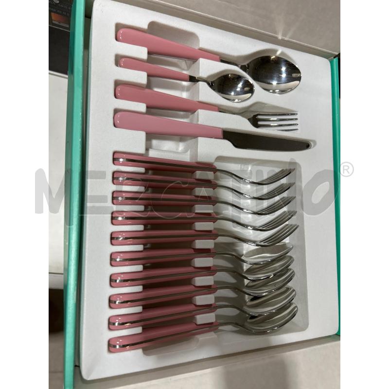 SERVIZIO POSATE MANICO ROSA | Mercatino dell'Usato San giovanni teatino 1