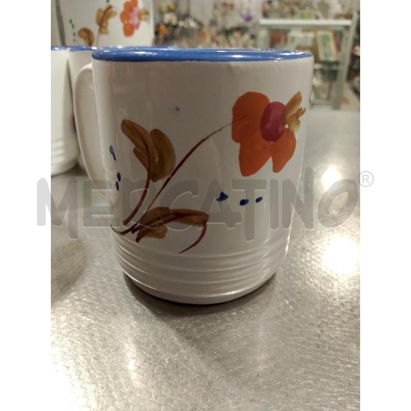 SERVIZIO TAZZE CERAMICA BORDO BLU | Mercatino dell'Usato San giovanni teatino 2