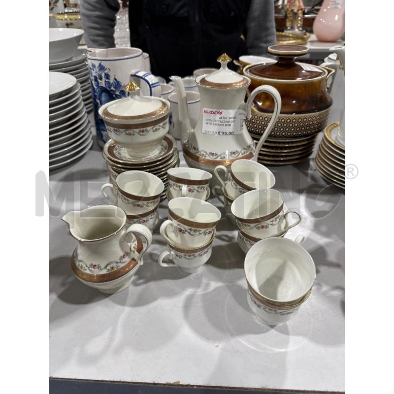 SERVIZIO TAZZINE DA CAFFE BAVARIA BORDO ORO FIORELLINI | Mercatino dell'Usato San giovanni teatino 1