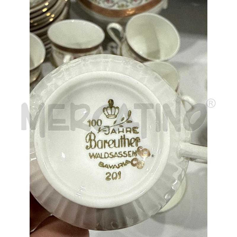 SERVIZIO TAZZINE DA CAFFE BAVARIA BORDO ORO FIORELLINI | Mercatino dell'Usato San giovanni teatino 2