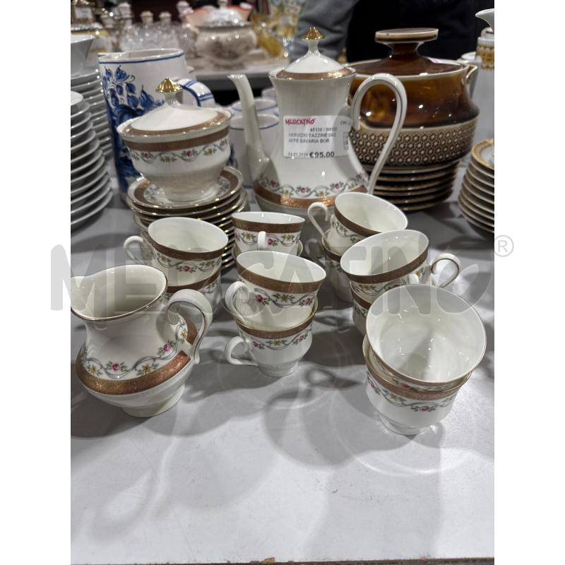 SERVIZIO TAZZINE DA CAFFE BAVARIA BORDO ORO FIORELLINI | Mercatino dell'Usato San giovanni teatino 3