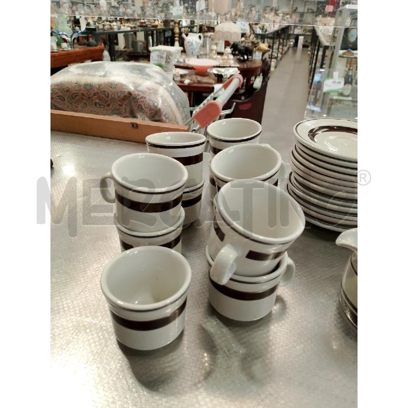 SERVIZI PZ. 10 RICHARD GINORI CAFFE BIANCO RIGA MARRONE | Mercatino dell'Usato San giovanni teatino 3