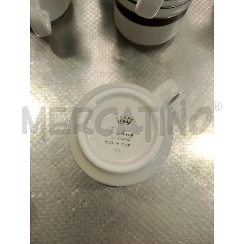 SERVIZI PZ. 10 RICHARD GINORI CAFFE BIANCO RIGA MARRONE | Mercatino dell'Usato San giovanni teatino 4