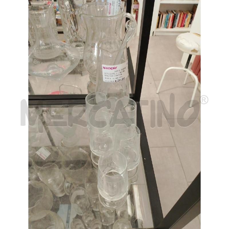 SERVIZI PZ. 6 + BICCHIERE PER COKTAIL | Mercatino dell'Usato San giovanni teatino 2