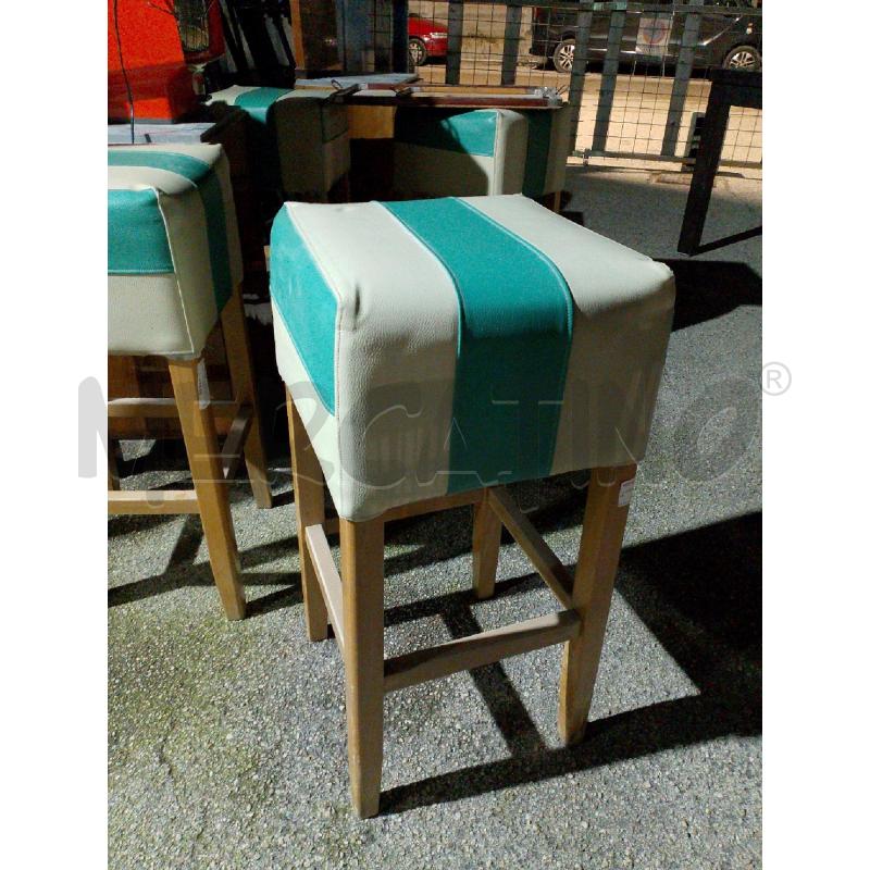 SGABELLO BIANCO E VERDE  | Mercatino dell'Usato San giovanni teatino 1