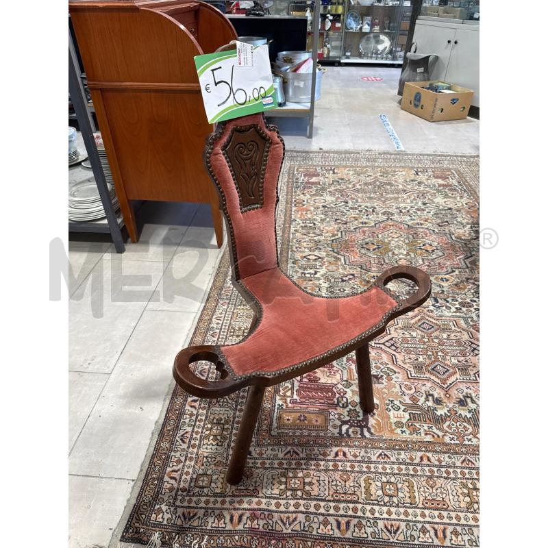 SGABELLO DA MUNGITORE LEGNO ROSSO | Mercatino dell'Usato San giovanni teatino 1